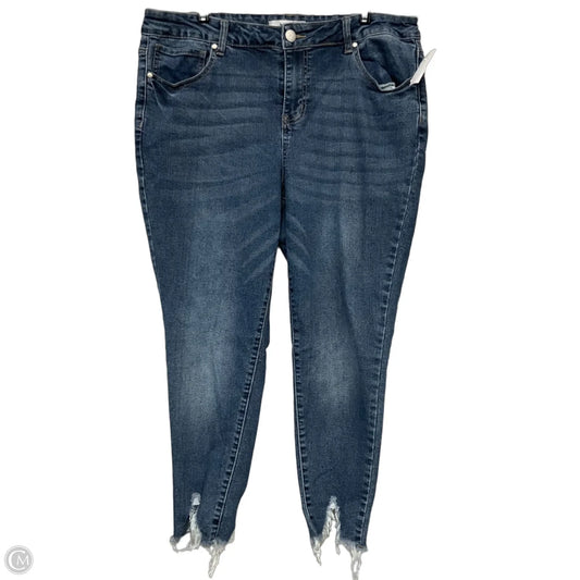 Jeans Skinny By Arula In Blue Denim, Size: 14