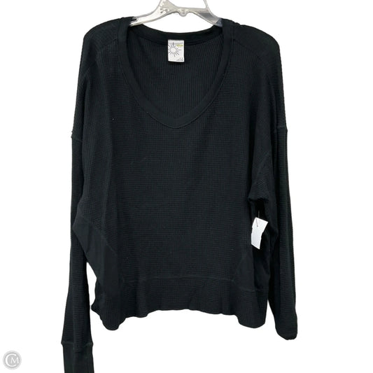 Top Long Sleeve Basic By Offline In Black, Size: M
