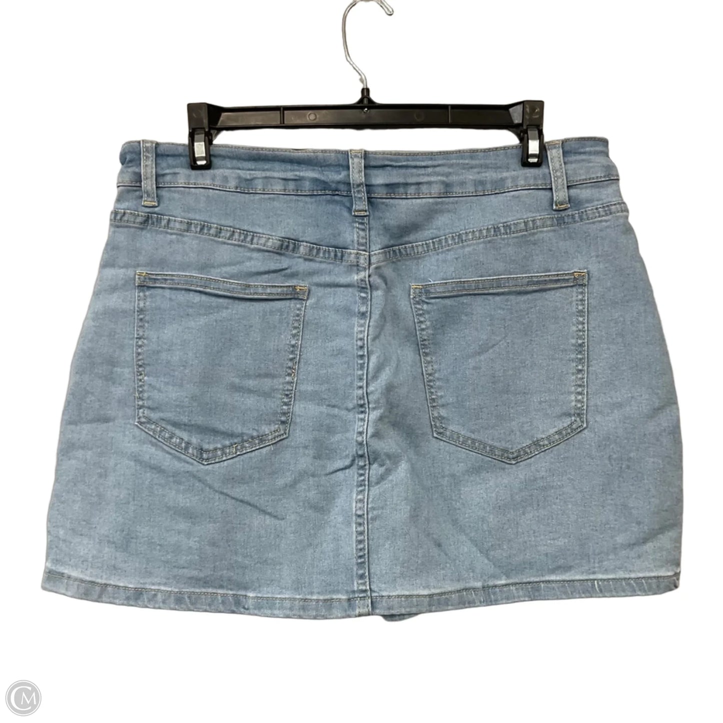 Skort By Clothes Mentor In Blue Denim, Size: L