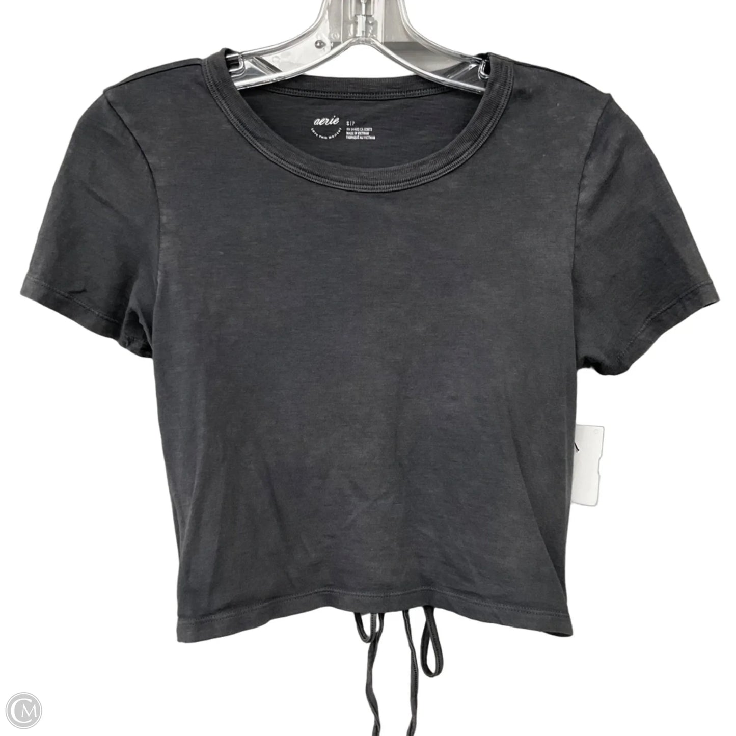 Top Short Sleeve Basic By Aerie In Grey, Size: S