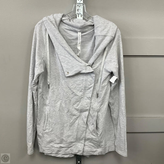 Athletic Jacket By Lululemon In Grey, Size: 8
