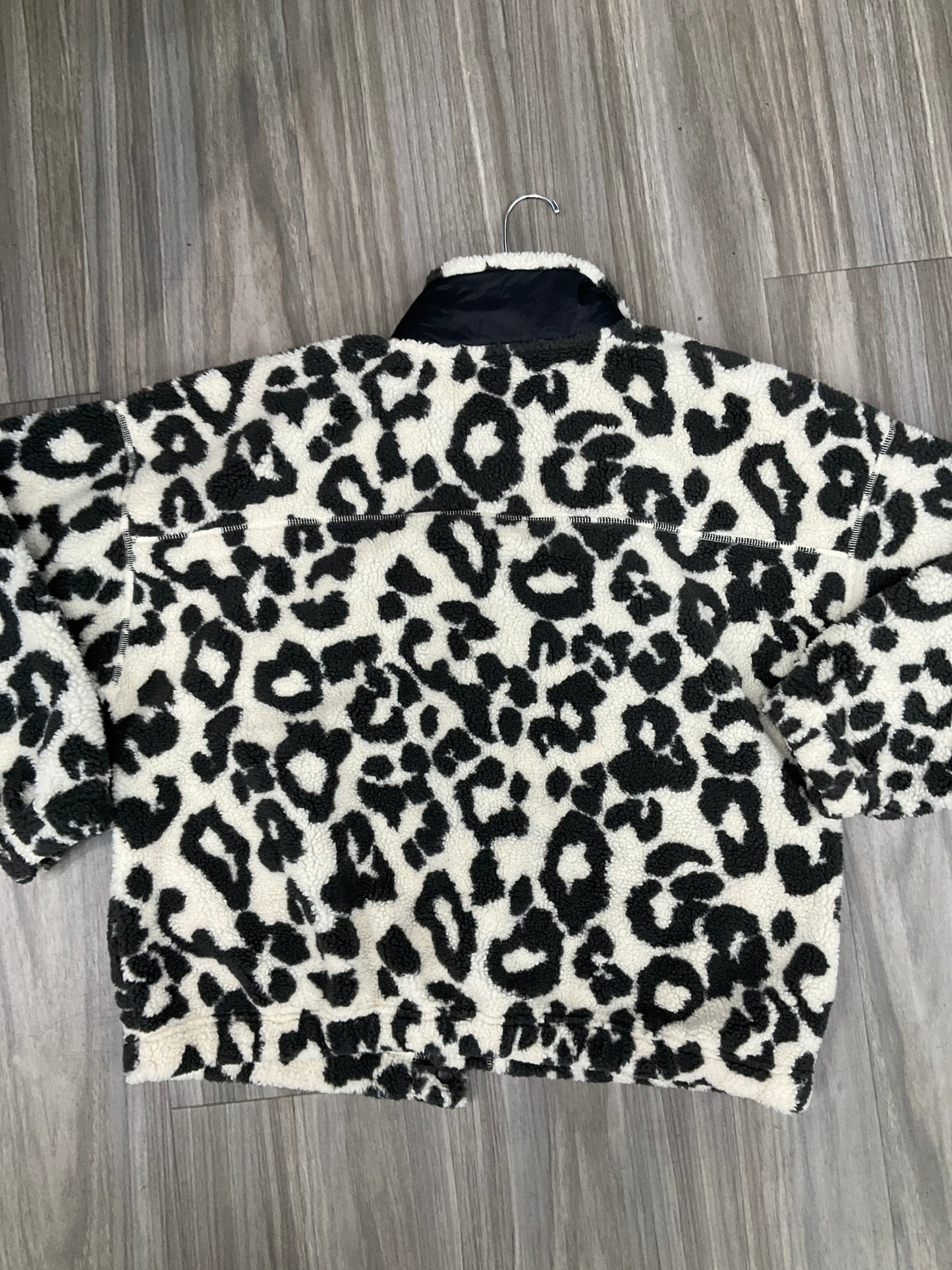 Jacket Faux Fur & Sherpa By Old Navy In Animal Print, Size: Xl