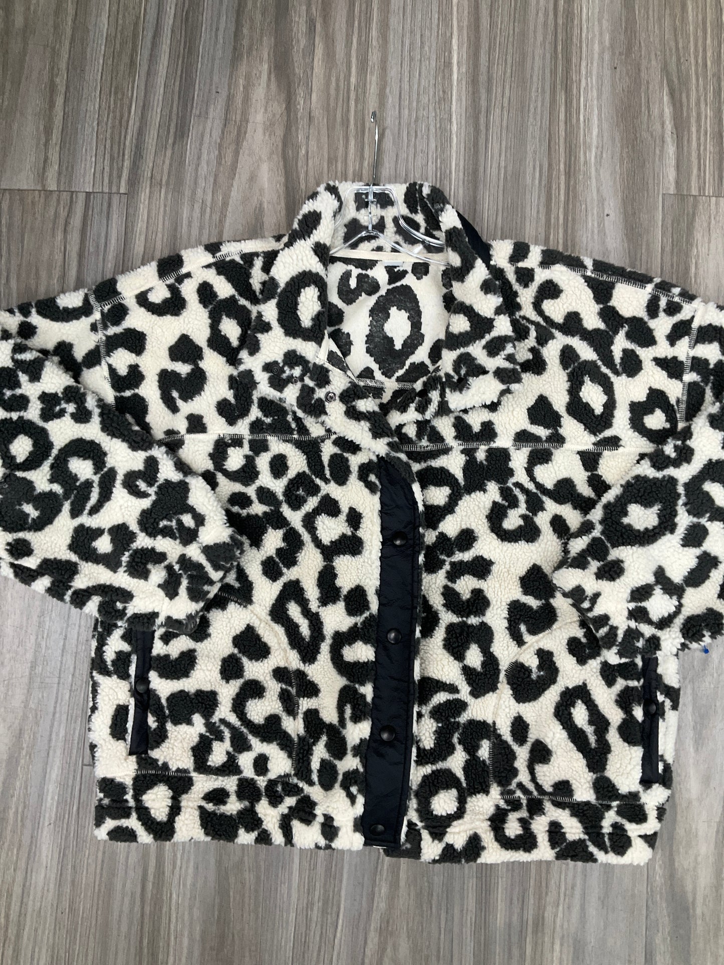 Jacket Faux Fur & Sherpa By Old Navy In Animal Print, Size: Xl