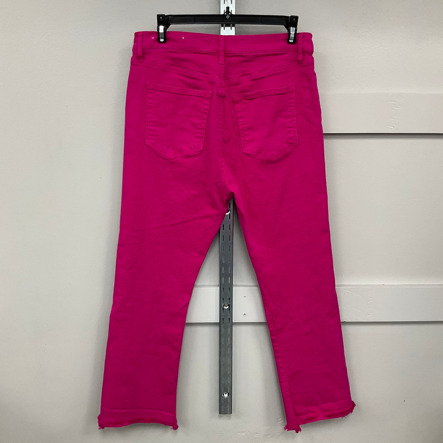 Jeans Wide Leg By Loft In Pink Denim, Size: 6