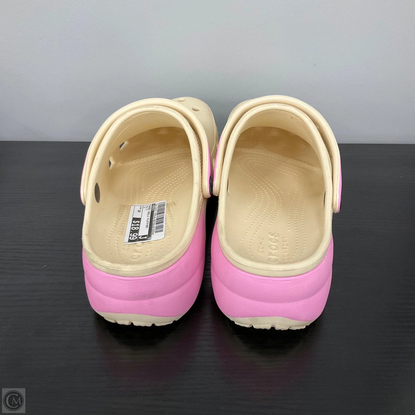 Shoes Heels Platform By Crocs In Multi-colored, Size: 10