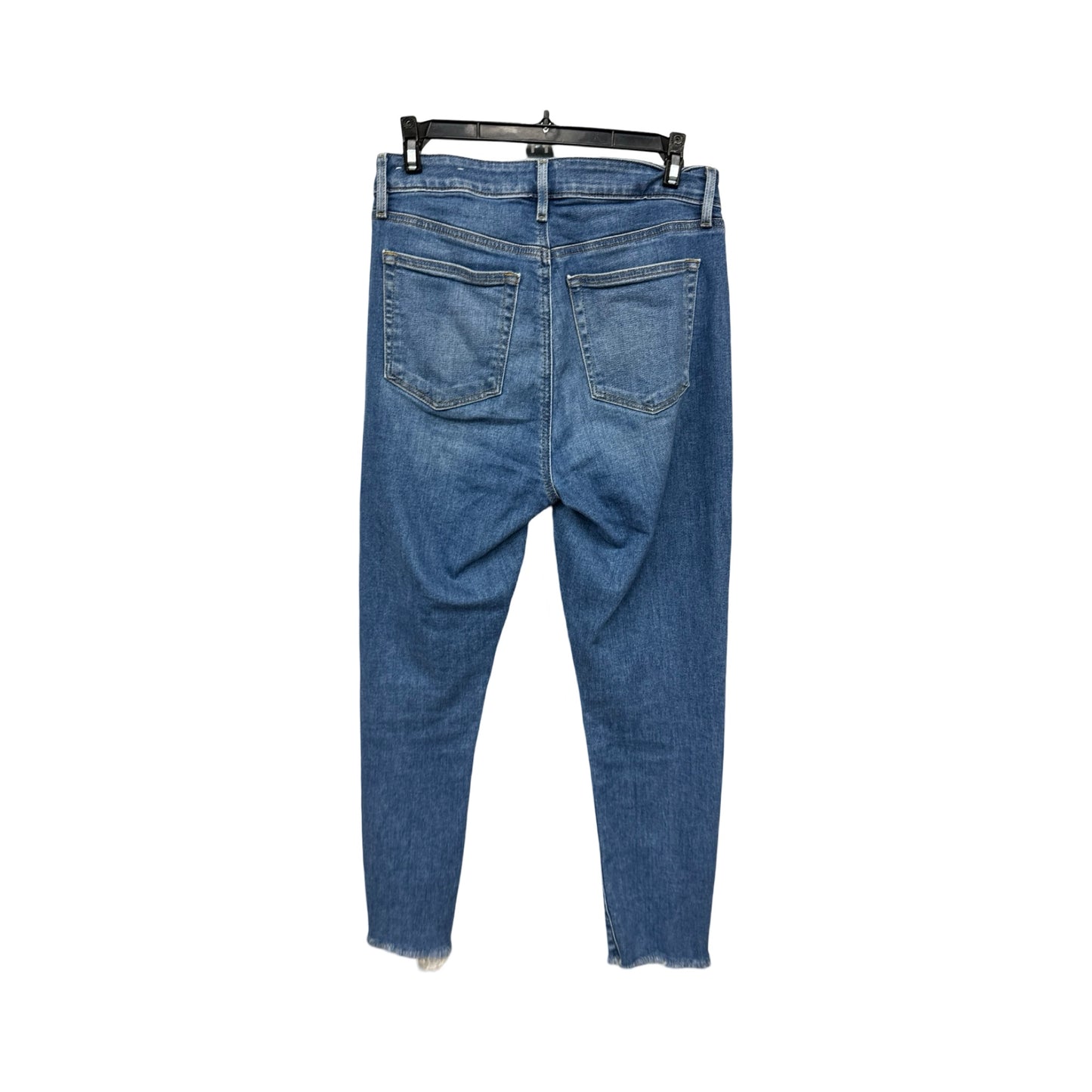 Jeans Straight By Loft In Blue Denim, Size: 4