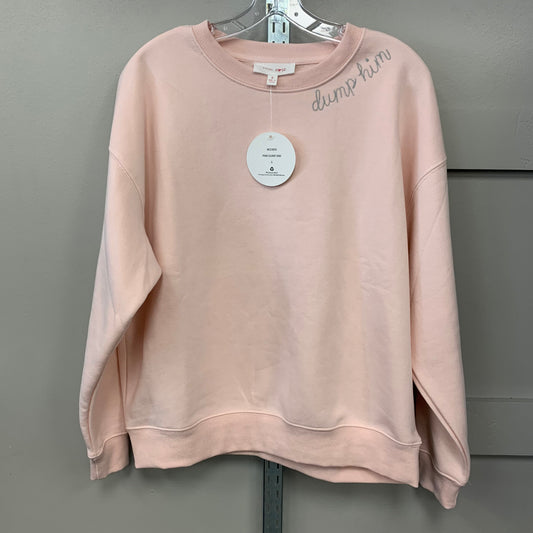 Sweatshirt Crewneck By Pink Rose In Pink, Size: S