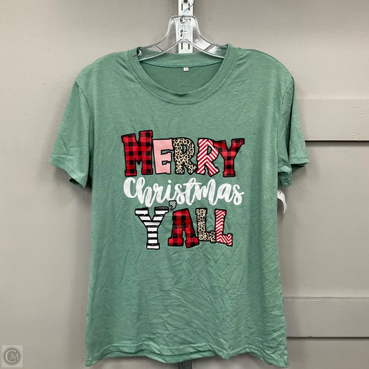 Top Short Sleeve By Clothes Mentor In Green, Size: M