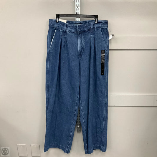 Jeans Wide Leg By Banana Republic In Blue Denim, Size: 12