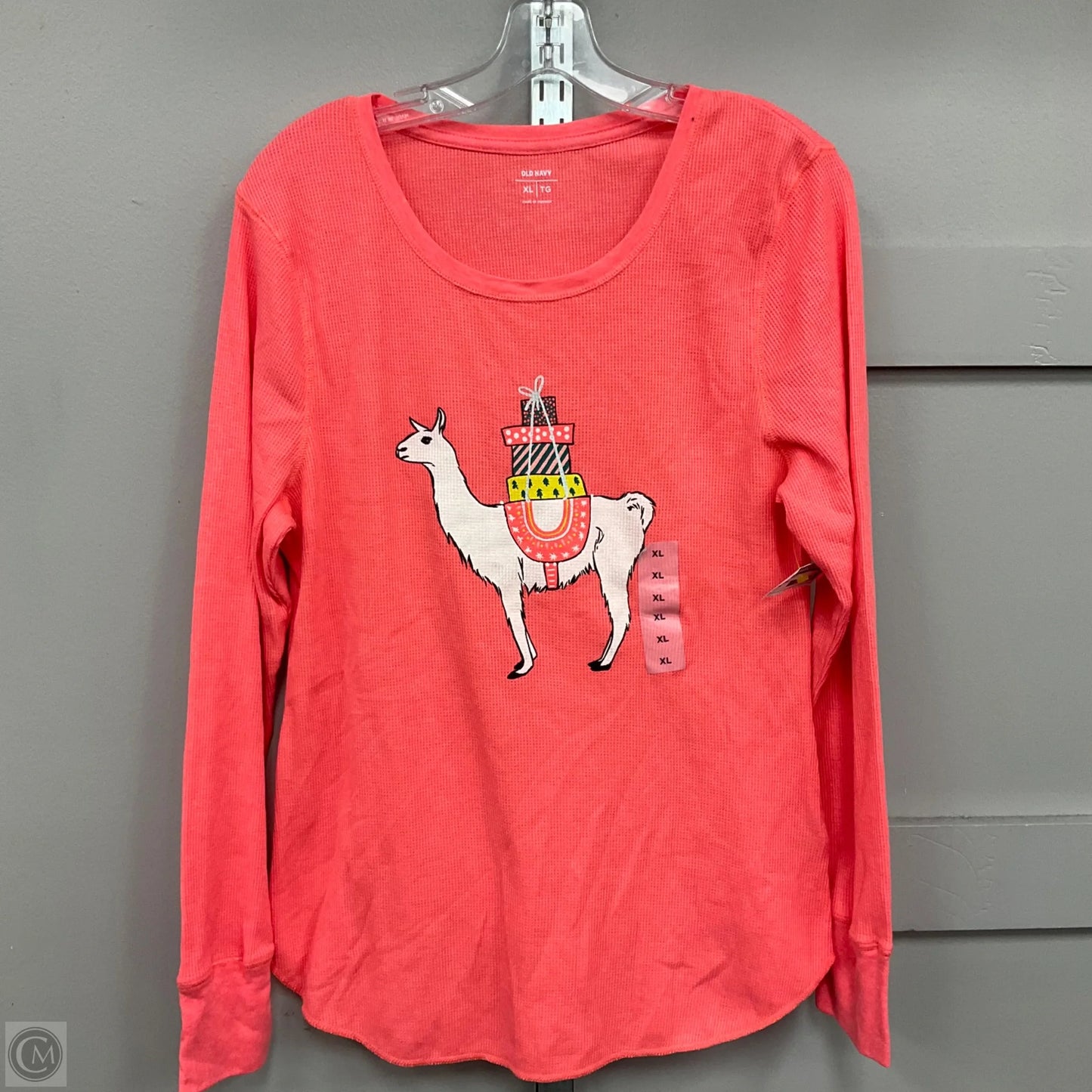 Top Long Sleeve Basic By Old Navy In Coral, Size: Xl