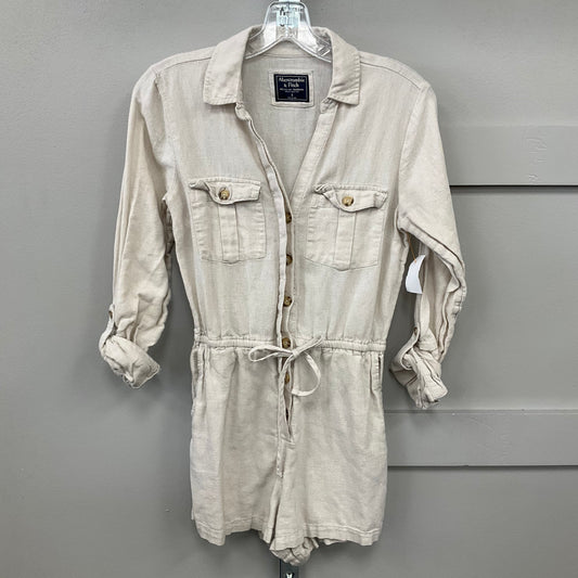 Romper By Abercrombie And Fitch In Tan, Size: S