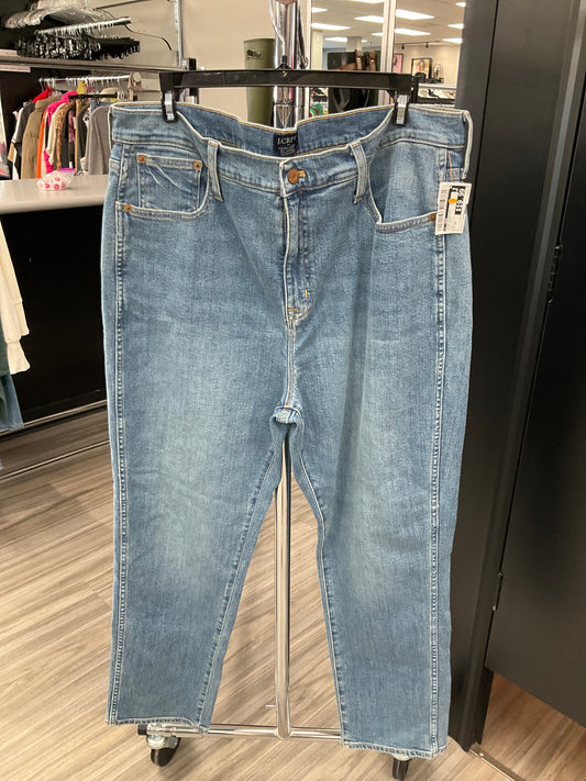 Jeans Straight By J. Crew In Blue Denim, Size: 14