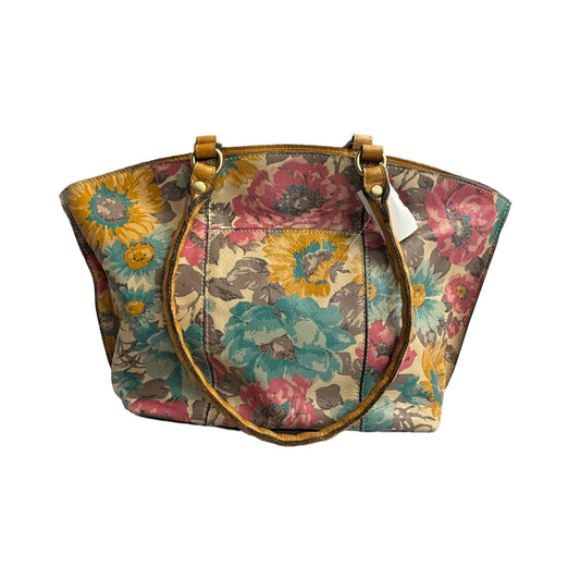 Tote Designer By Patricia Nash in Floral Print, Size: Large