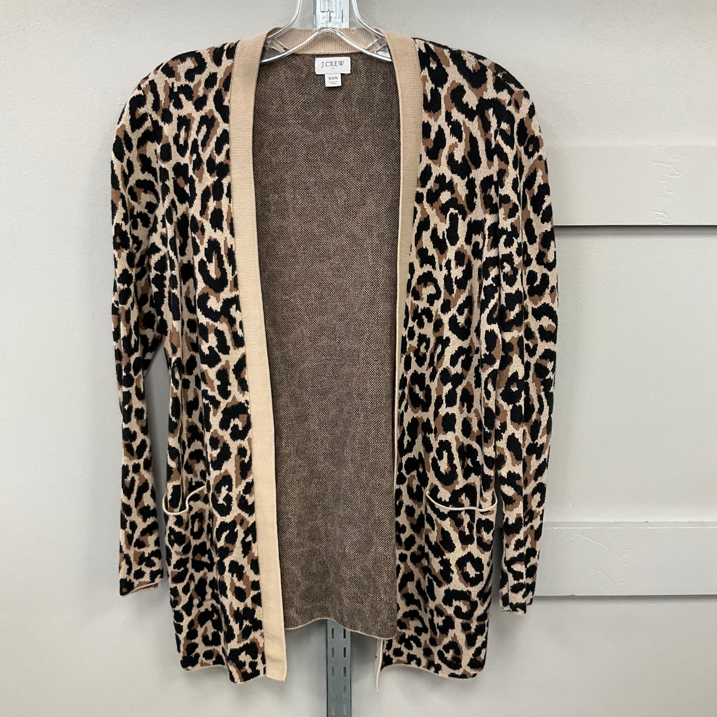 Cardigan By J. Crew In Animal Print, Size: Xxs