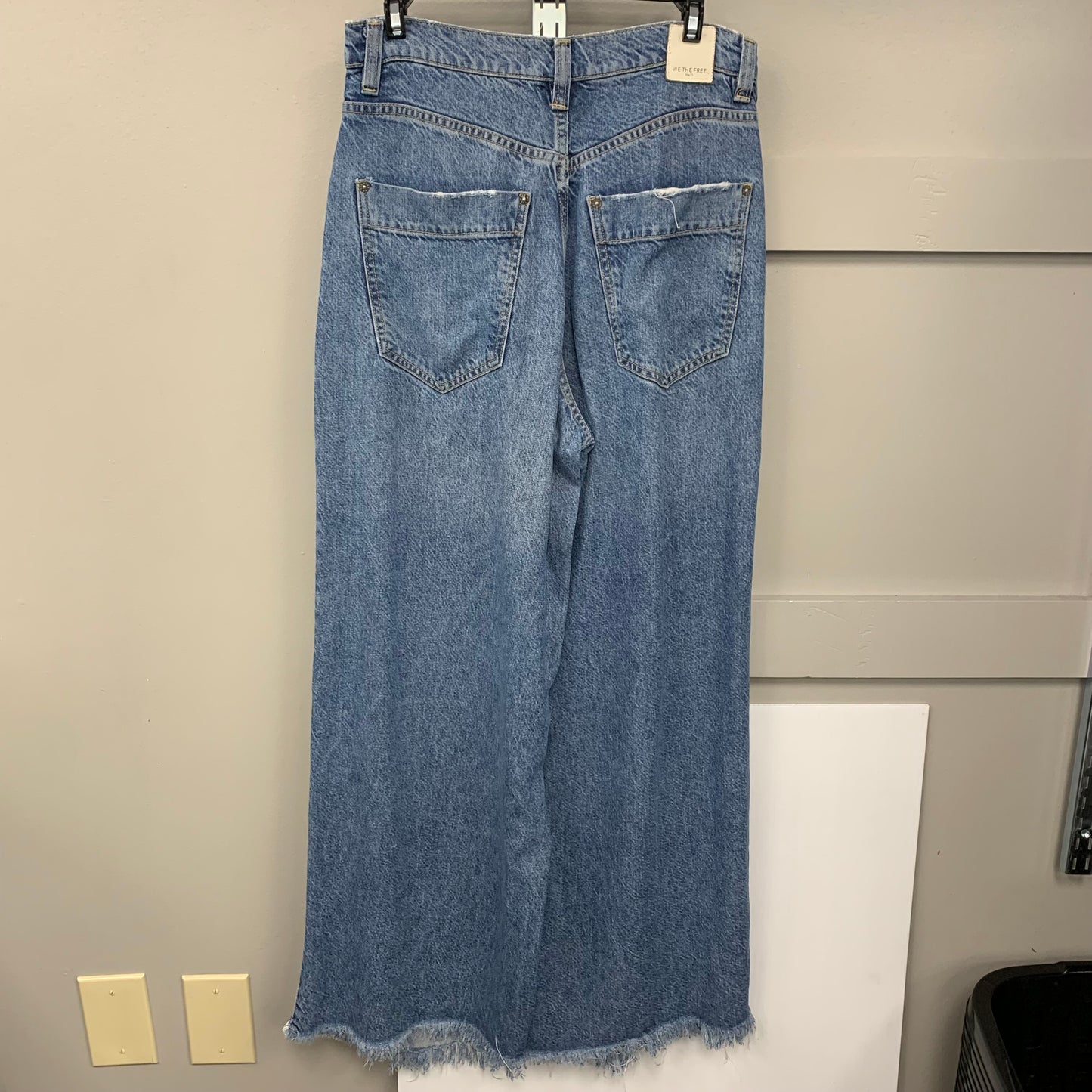 Jeans Wide Leg By We The Free In Blue Denim, Size: 4