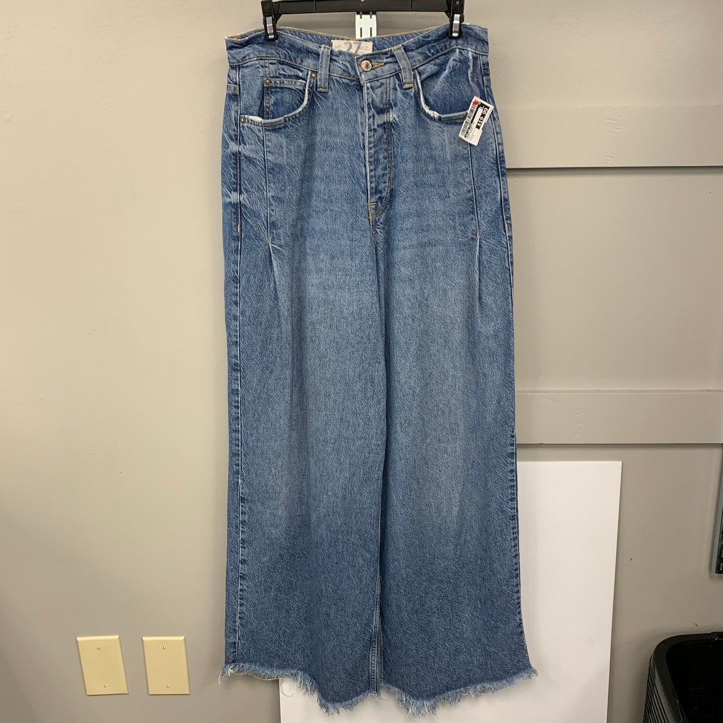 Jeans Wide Leg By We The Free In Blue Denim, Size: 4