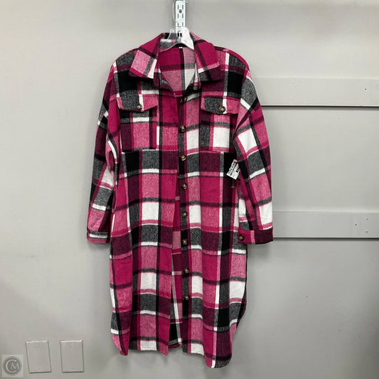 Jacket Shirt By Clothes Mentor In Plaid Pattern, Size: S
