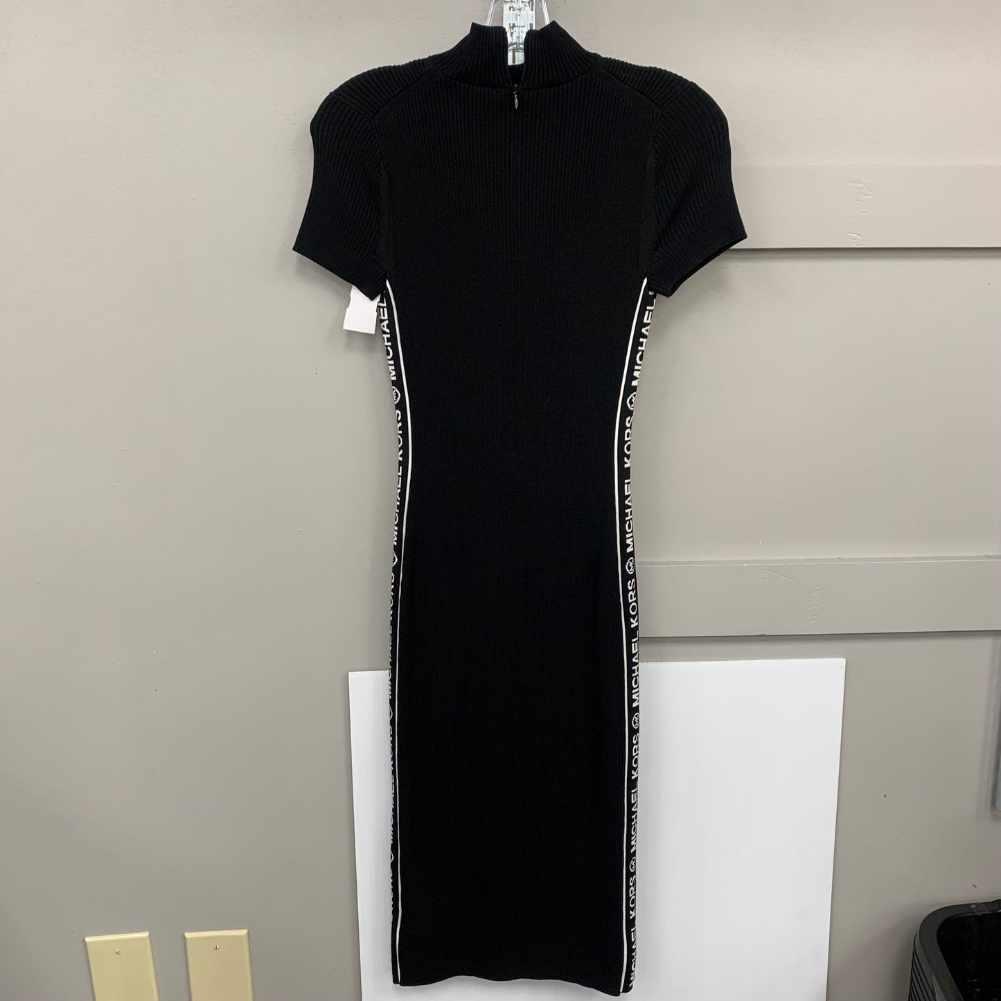 Dress Casual Midi By Michael By Michael Kors In Black & White, Size: Xs