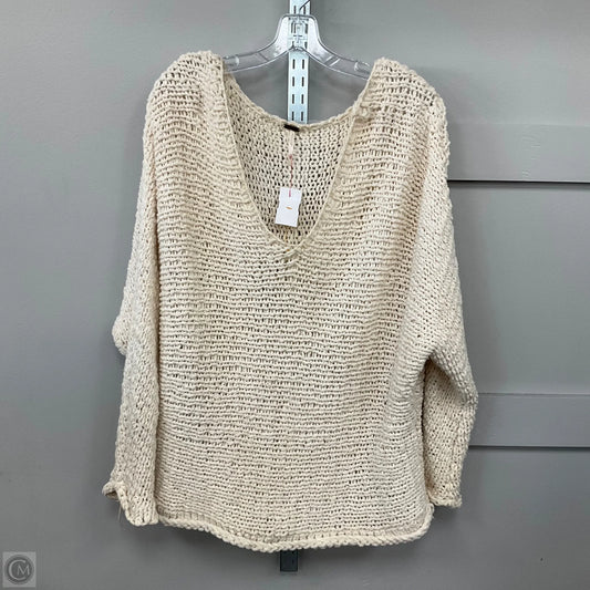 Sweater By Free People In Cream, Size: Xs