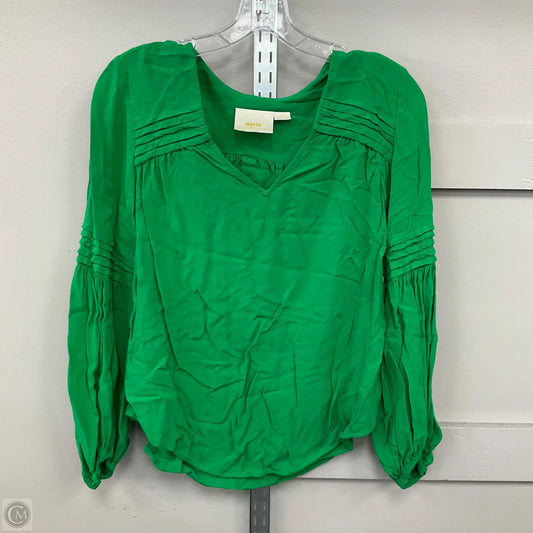Top Long Sleeve Basic By Maeve In Green, Size: Xs