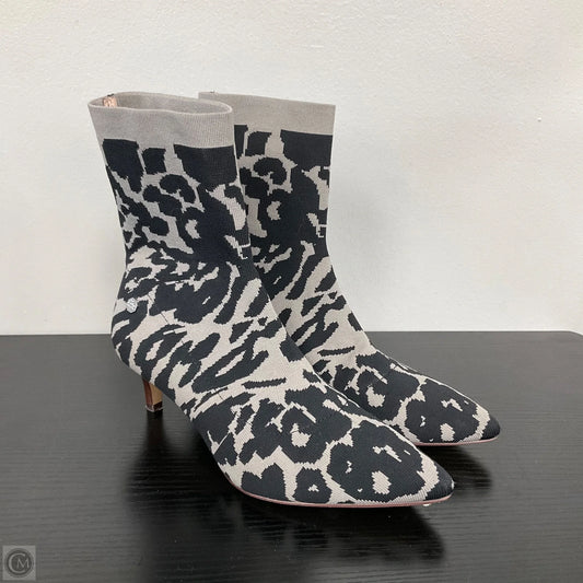 Boots Ankle Heels By Louise Et Cie In Animal Print, Size: 7