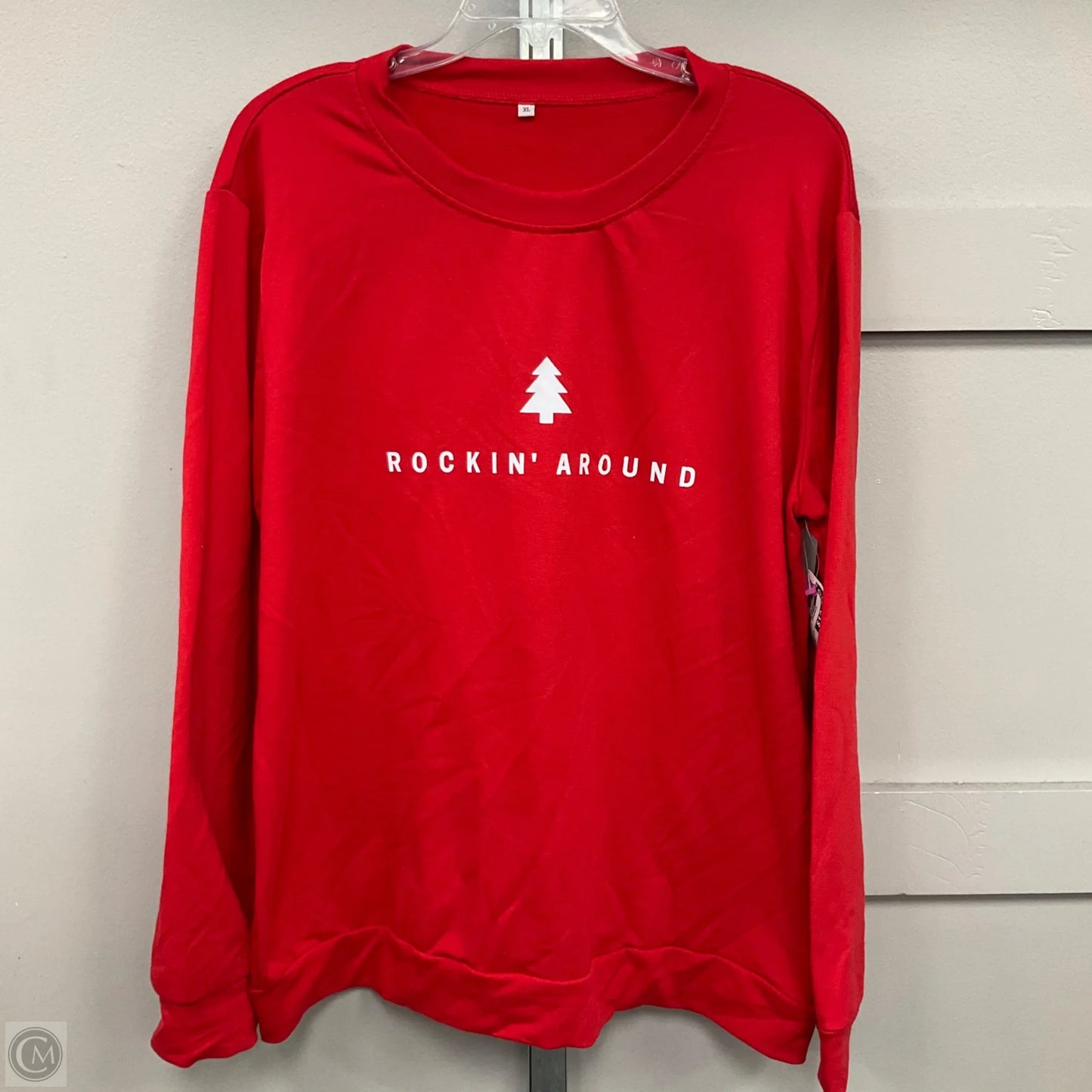 Sweatshirt Crewneck By Clothes Mentor In Red, Size: Xl