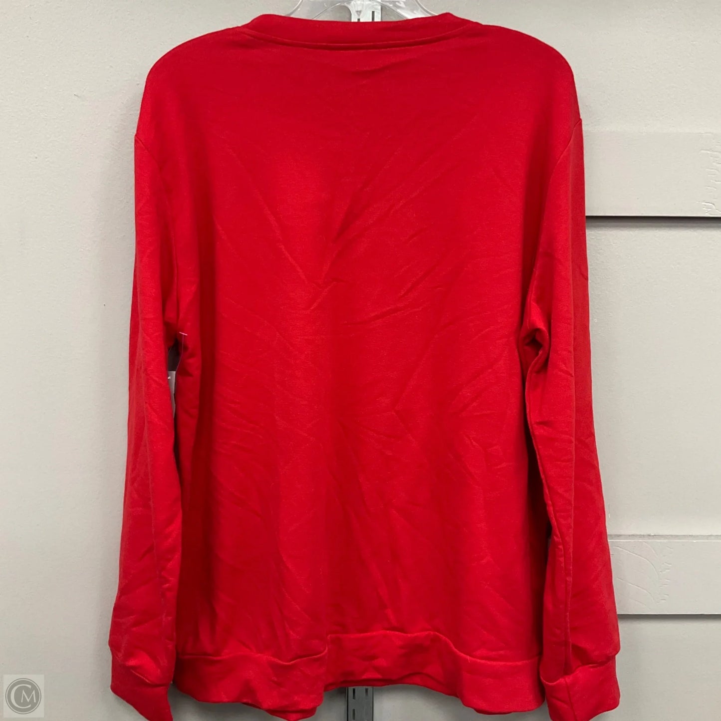 Sweatshirt Crewneck By Clothes Mentor In Red, Size: Xl