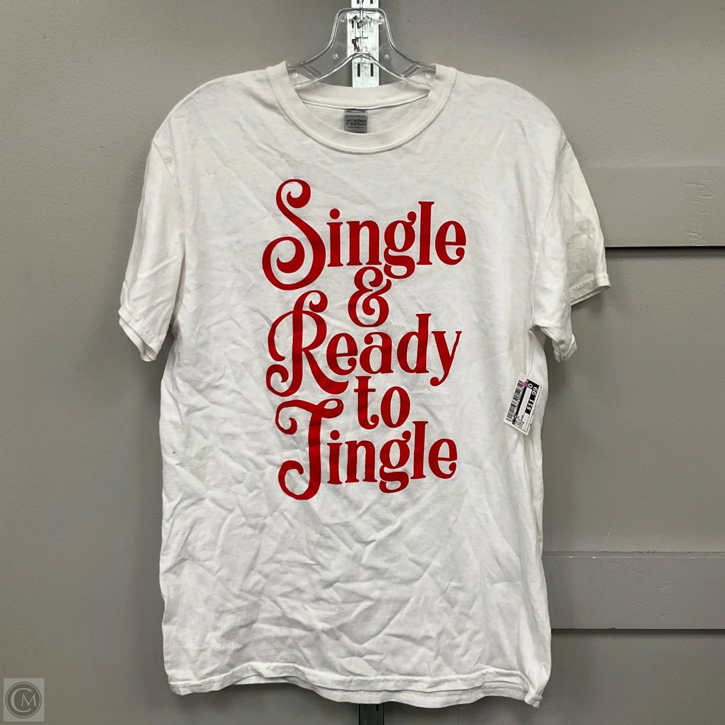 Top Short Sleeve By Cmc In White, Size: M