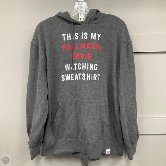 Sweatshirt Hoodie By Cmc In Grey, Size: Xl