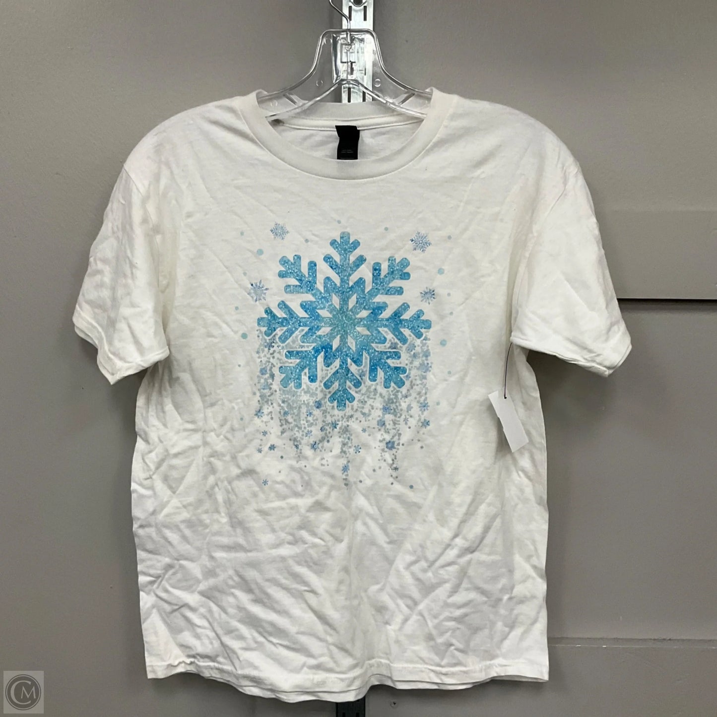 Top Short Sleeve By Gildan In White, Size: L