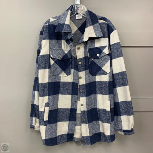 Jacket Shirt By Fashion by Mirabeau In Plaid Pattern, Size: Xl