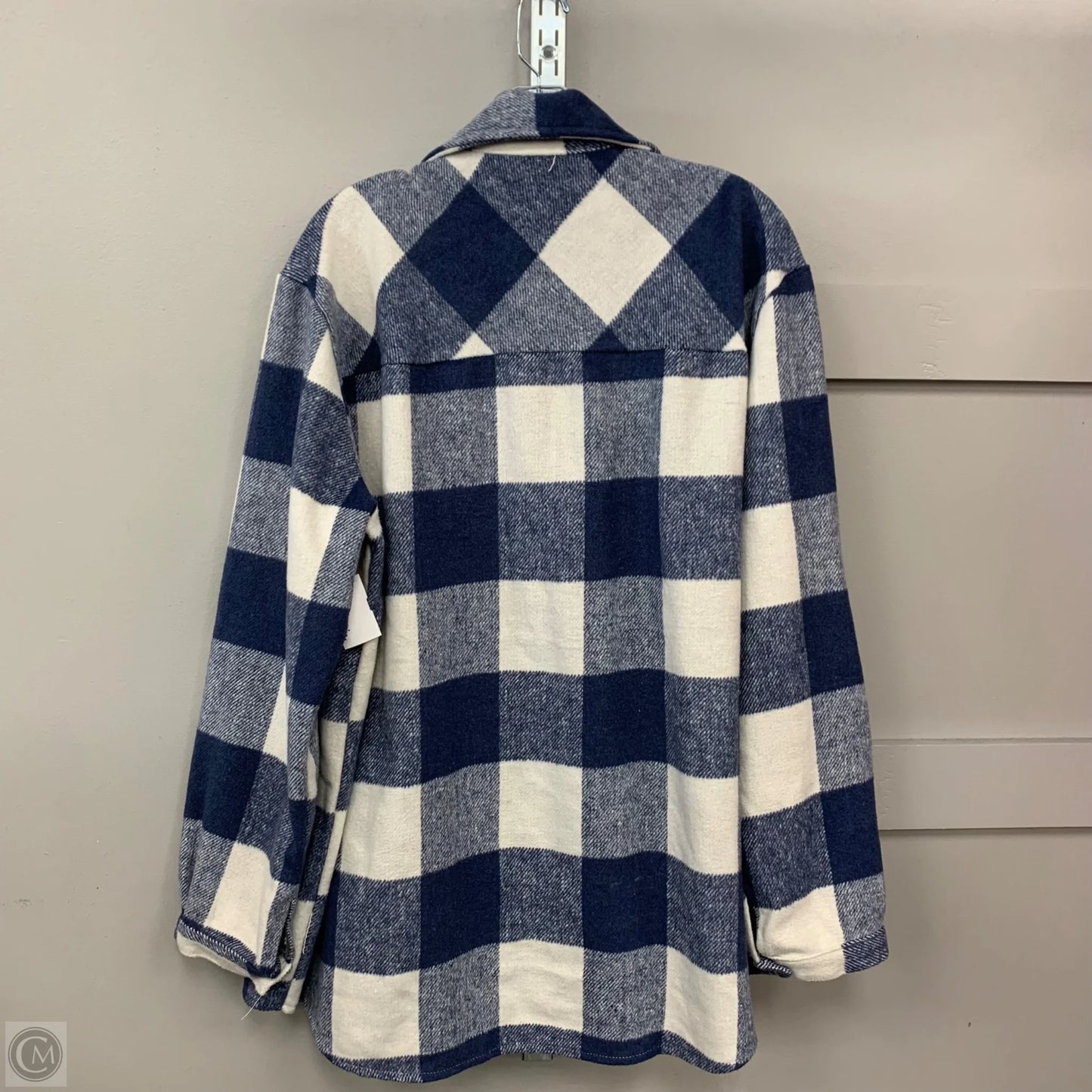 Jacket Shirt By Fashion by Mirabeau In Plaid Pattern, Size: Xl