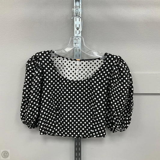 Top Short Sleeve By Free People In Polkadot Pattern, Size: S