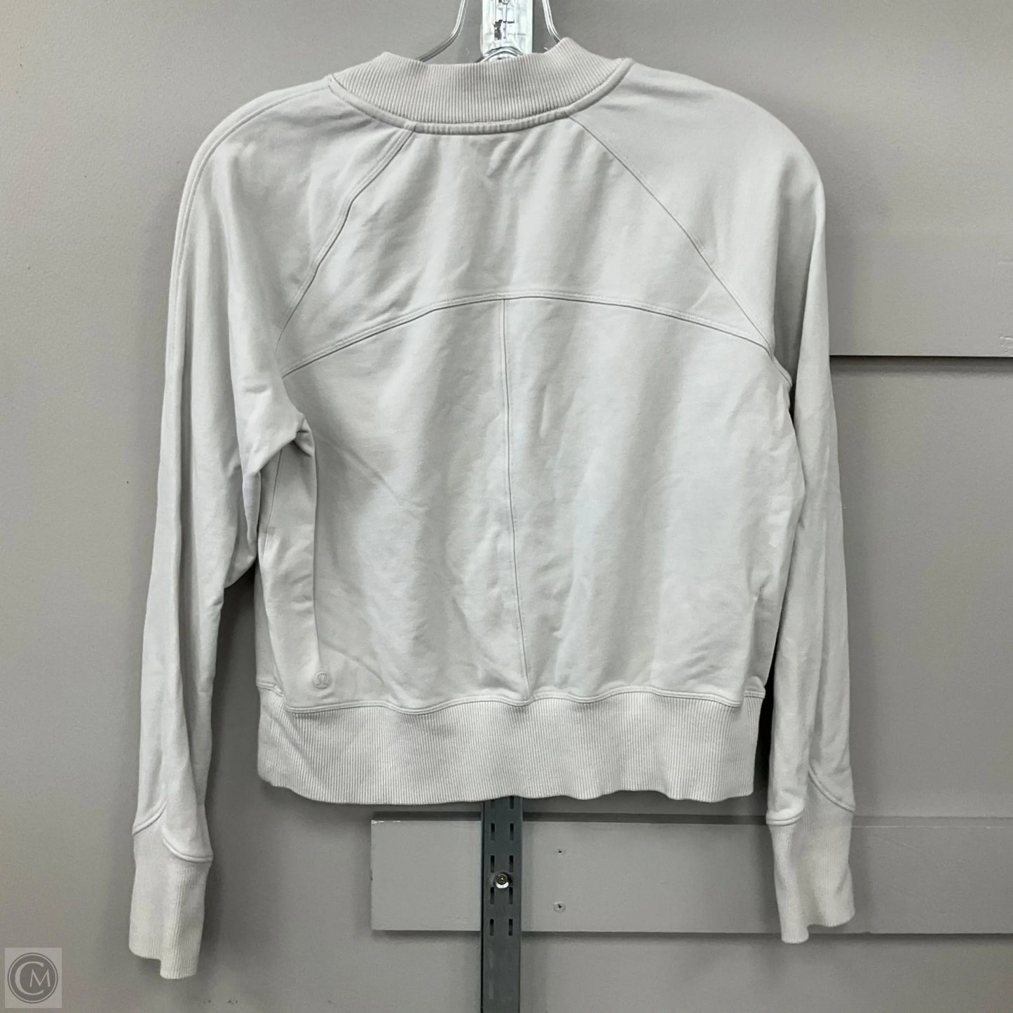 Sweatshirt Crewneck By Lululemon In Light Grey, Size: M