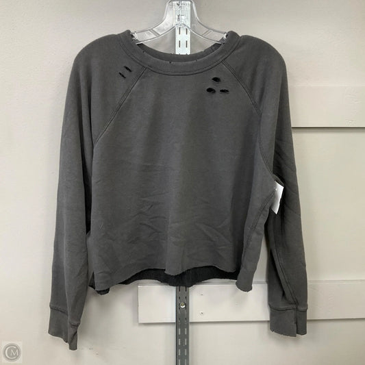 Sweatshirt Crewneck By Aerie In Grey, Size: M