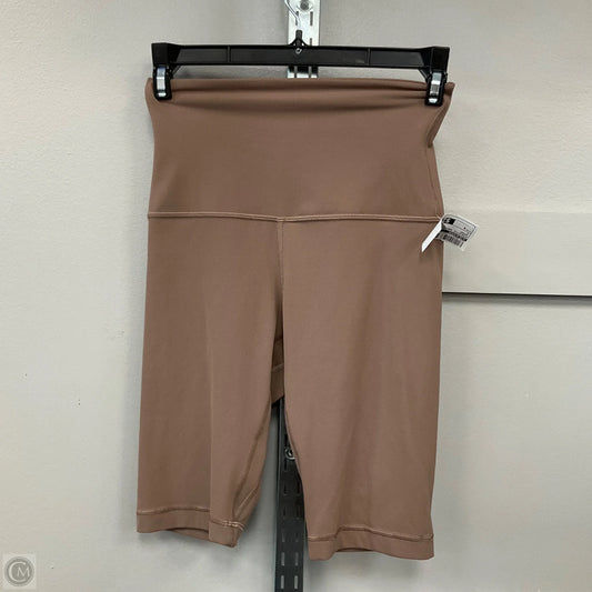 Athletic Shorts By Lululemon In Brown, Size: 4