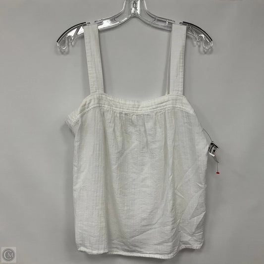 Top Sleeveless Basic By Gap In White, Size: M