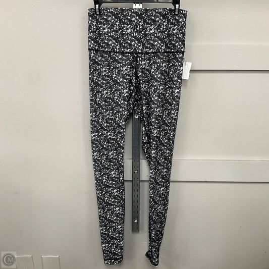 Athletic Leggings By Lululemon In Grey & White, Size: 8