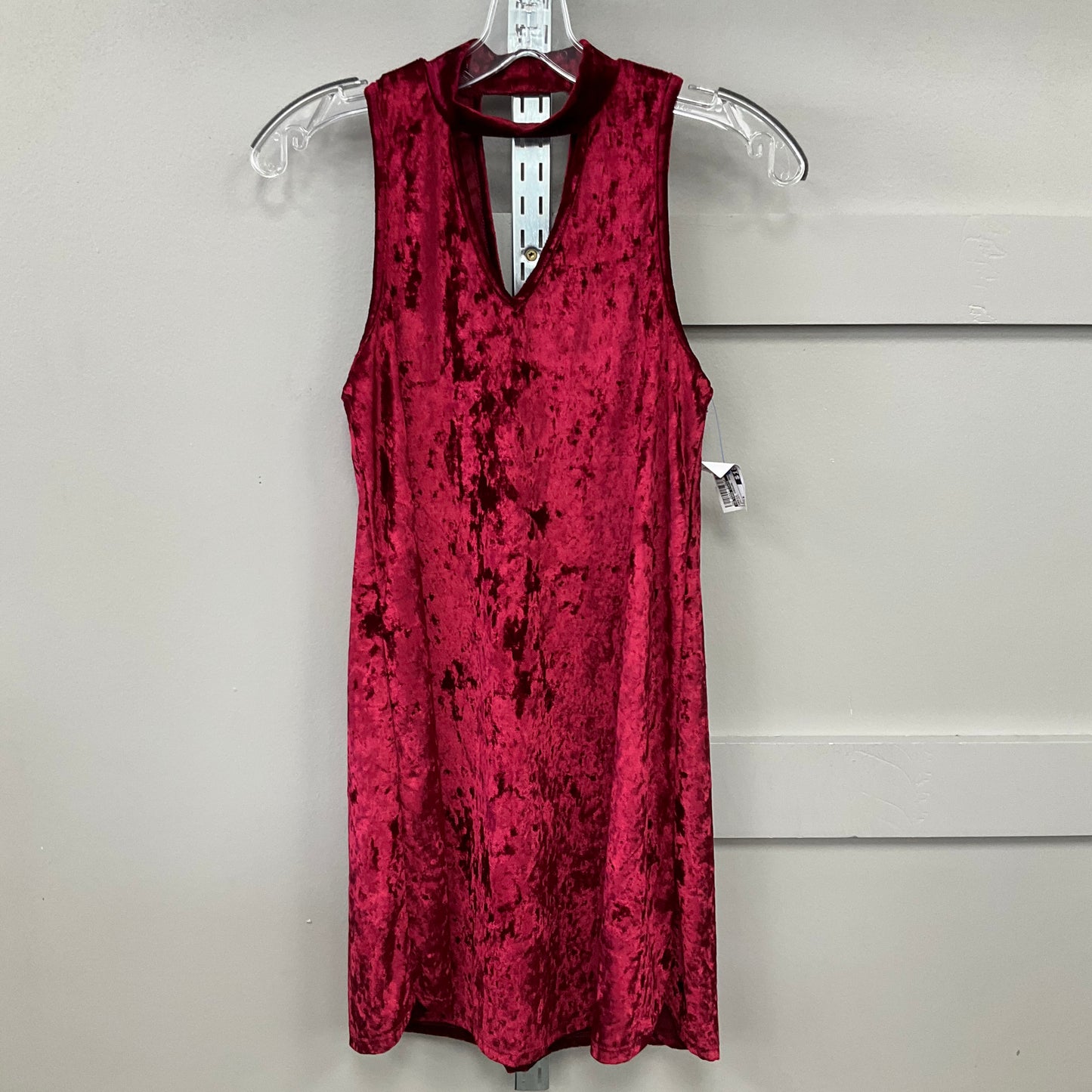 Dress Casual Short By Altard State In Red Velvet, Size: S