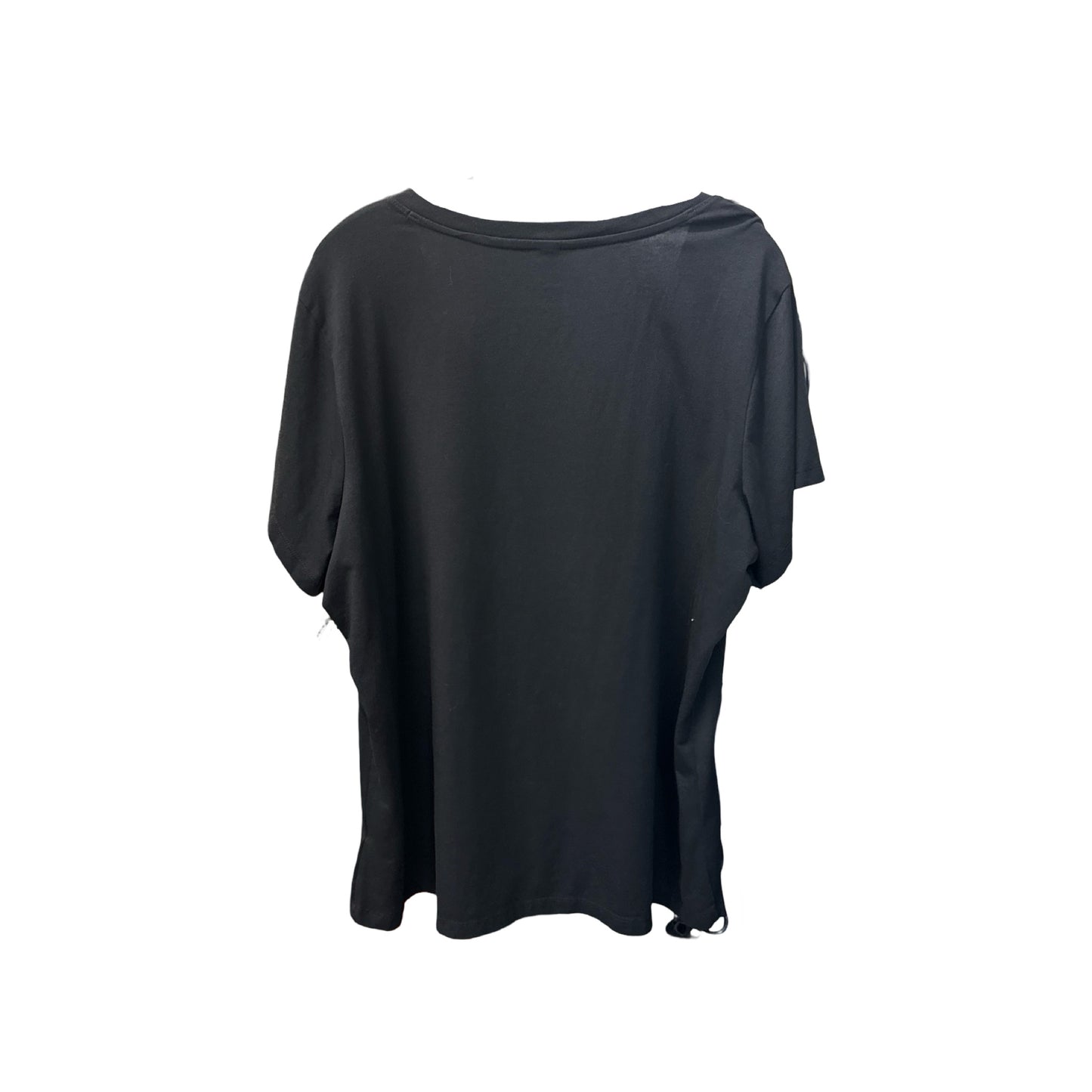 Top Short Sleeve Basic By Clothes Mentor In Black, Size: Xxxl