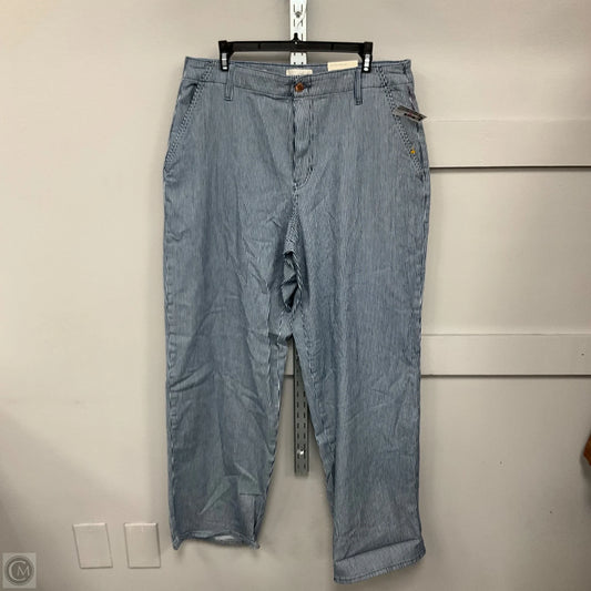 Jeans Boot Cut By Universal Thread In Striped, Size: 14