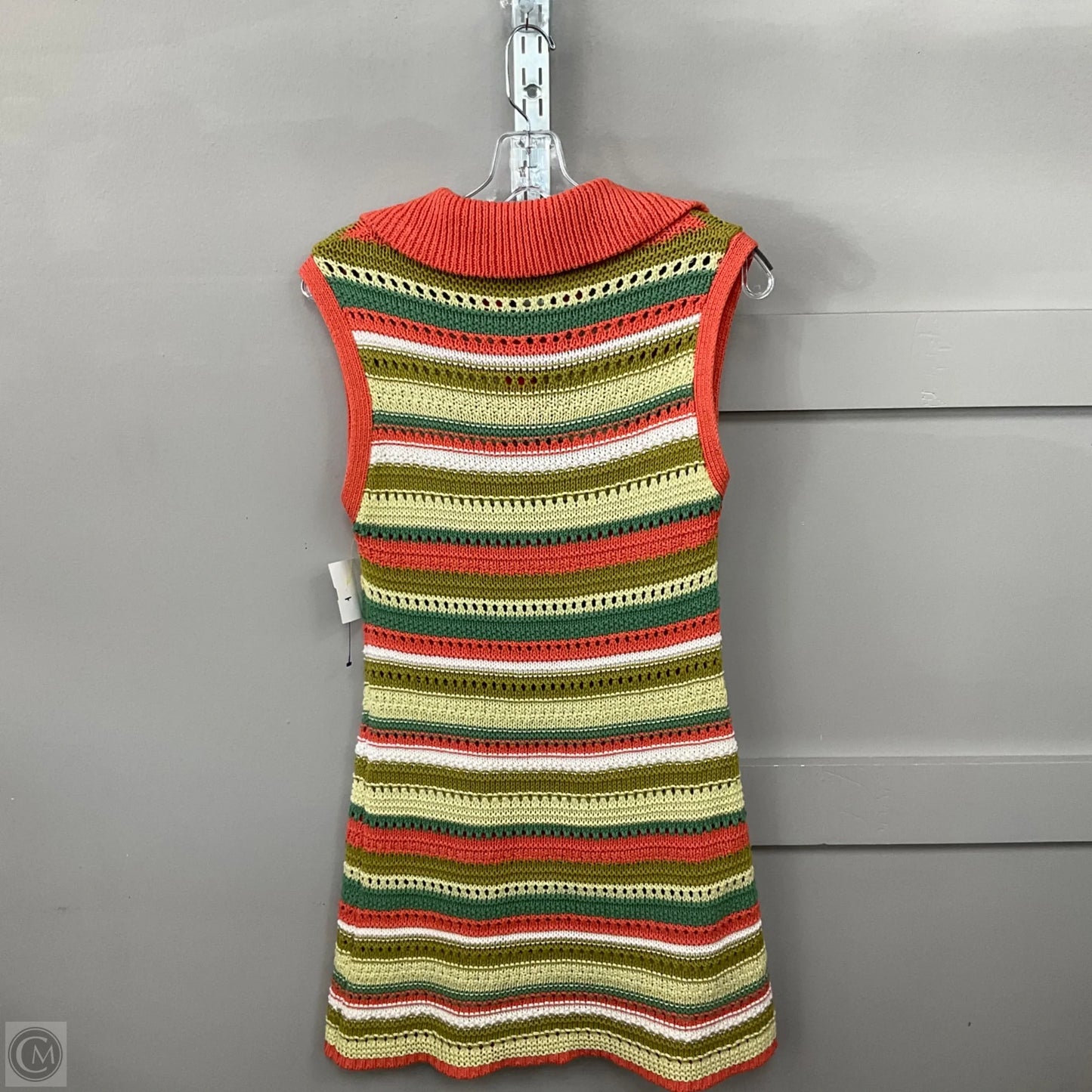 Dress Casual Short By Zara In Striped Pattern, Size: S