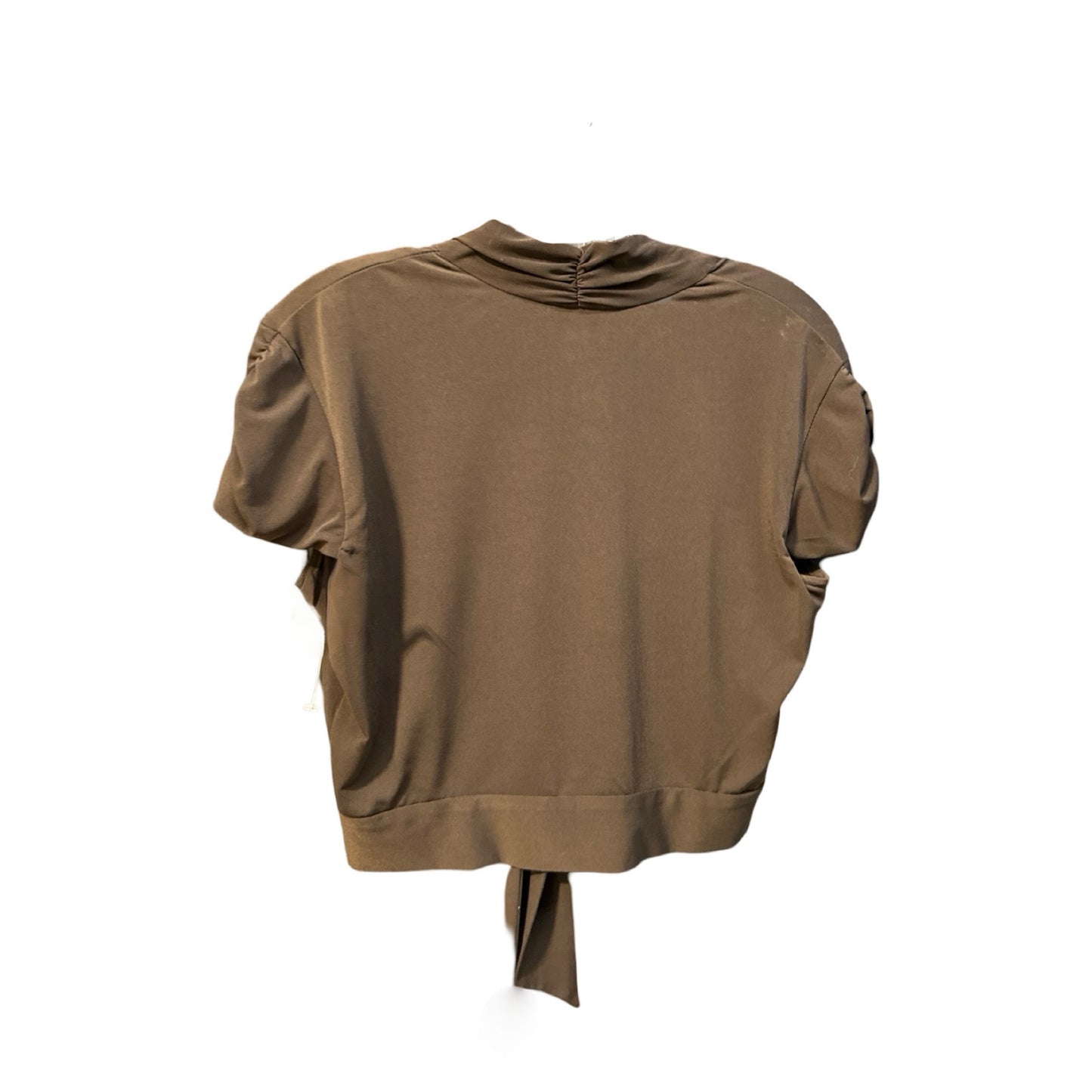 Brown Top Short Sleeve Studio 1, Size 12