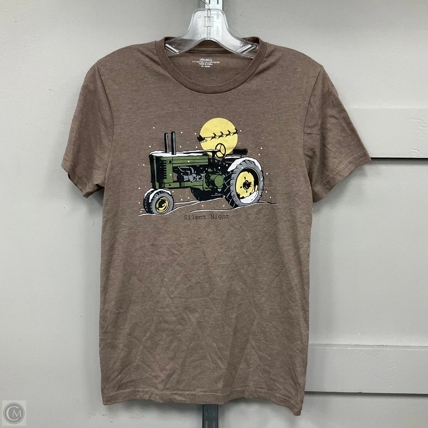 Top Short Sleeve By Clothes Mentor In Brown, Size: S