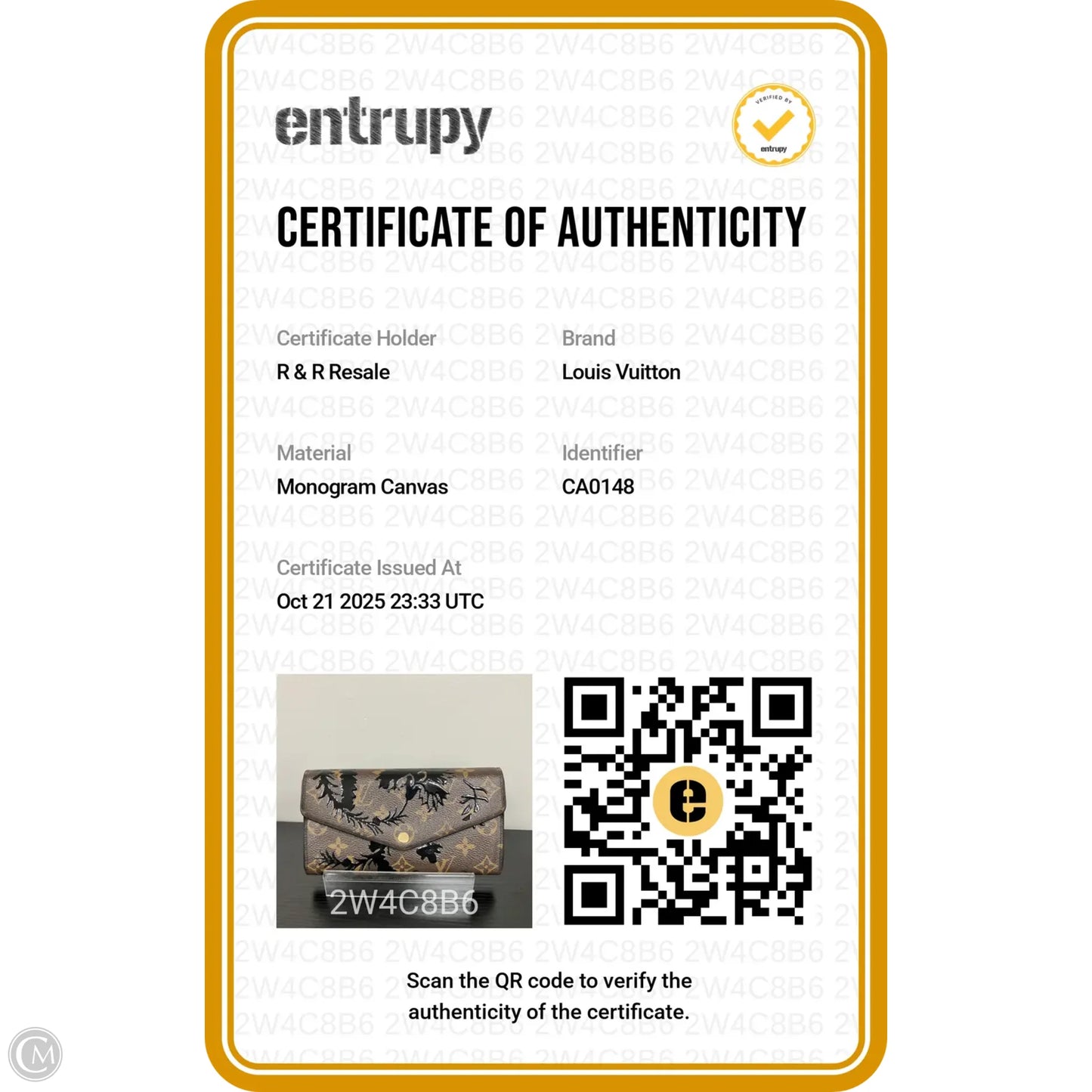 Wallet Luxury Designer By Louis Vuitton, Size: Medium