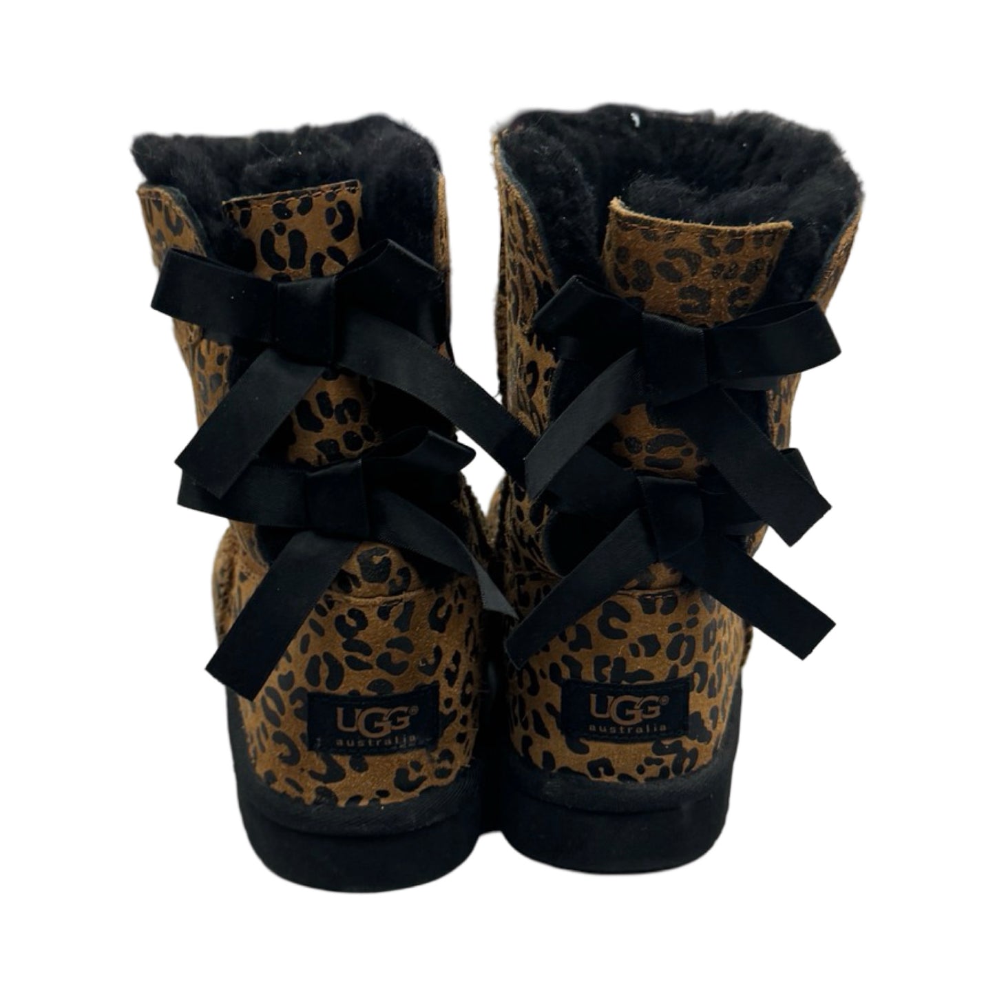 Boots Ankle Flats By Ugg In Animal Print, Size: 5