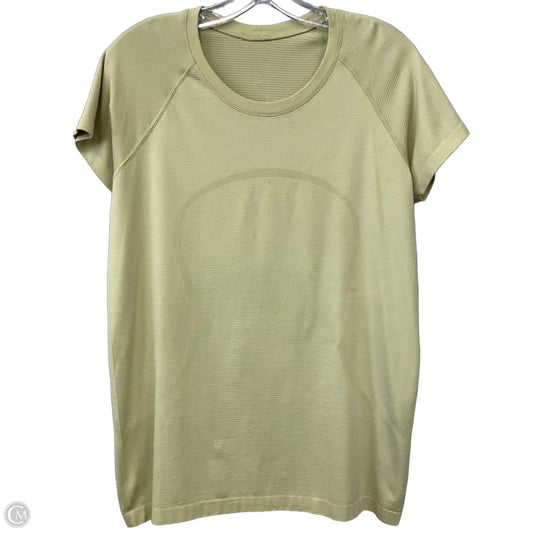 Top Short Sleeve By Lululemon In Green, Size: 12