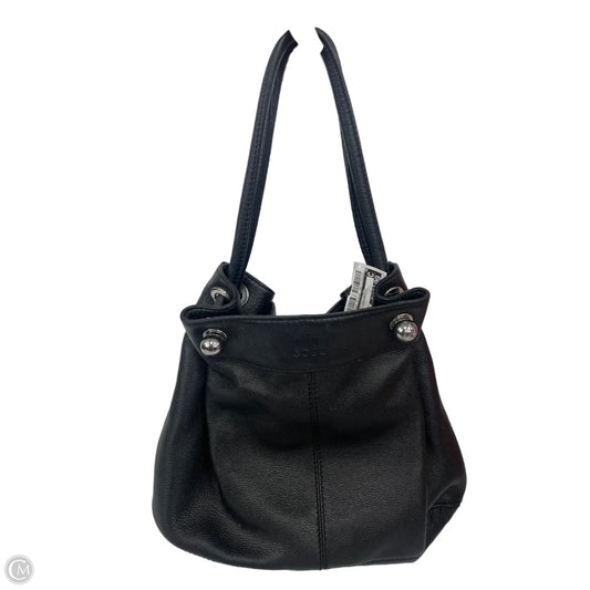 Handbag Leather By Ecco, Size: Medium