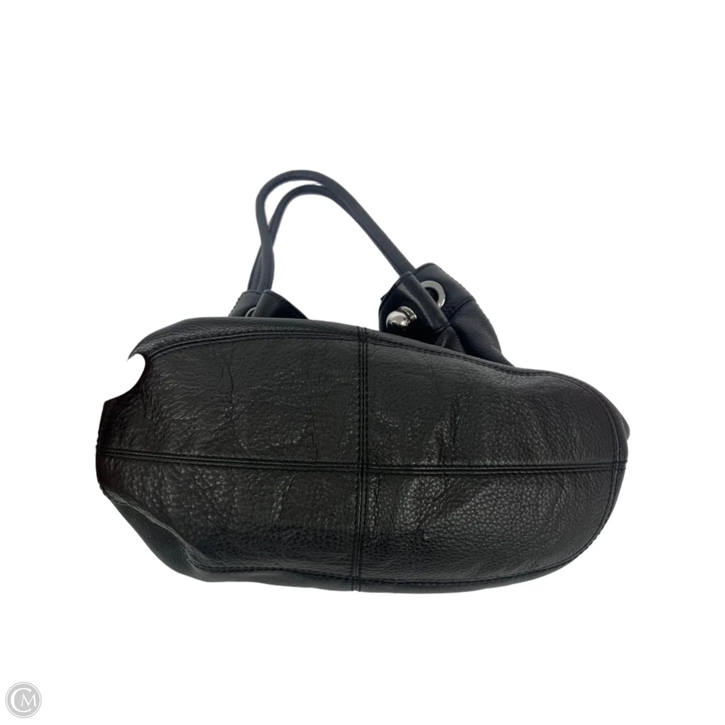 Handbag Leather By Ecco, Size: Medium