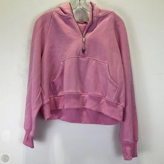 Sweatshirt Hoodie By Automet In Pink, Size: L